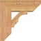 Ekena Millwork Balboa Slat Smooth Bracket w/ Offset Brace, Western Red Cedar, 7 1/2"W x 20"D x 20"H BKT0806X20X20BOA06SWR - alternate 3